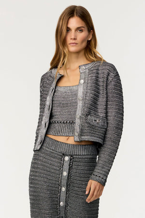 Toccin Cecilia Textured Crop Jacket