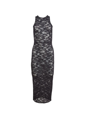 Fleur Du Mal Lace Pointelle Racer Dress