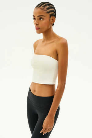 Splits 59 Hazel Airweight Crop Bandeau | White