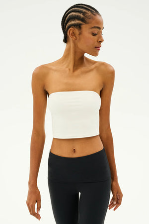 Splits 59 Hazel Airweight Crop Bandeau | White