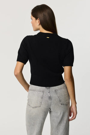 Toccin Elsie Short Sleeve Pullover | Black