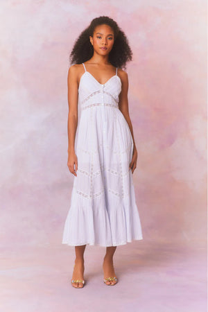 LoveShackFancy Esilda Organic Cotton Maxi Dress