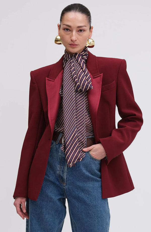 Ronny Kobo Candice Blazer | Oxblood