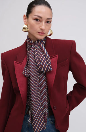 Ronny Kobo Candice Blazer | Oxblood