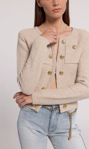 Generation Love Cypress Cardigan | Oatmeal