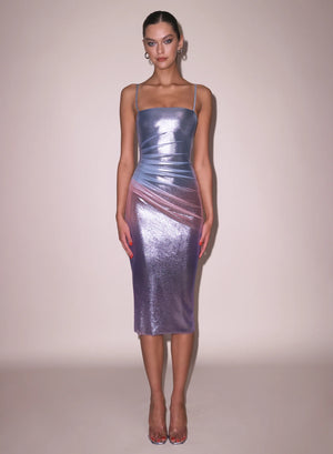 Fleur Du Mal Ombré Shine Dress