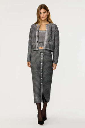 Toccin Cecilia Textured Crop Jacket