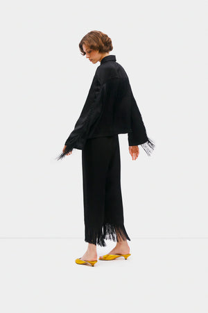 Sleeper Cosmic Cowboy Fringed Set | Black