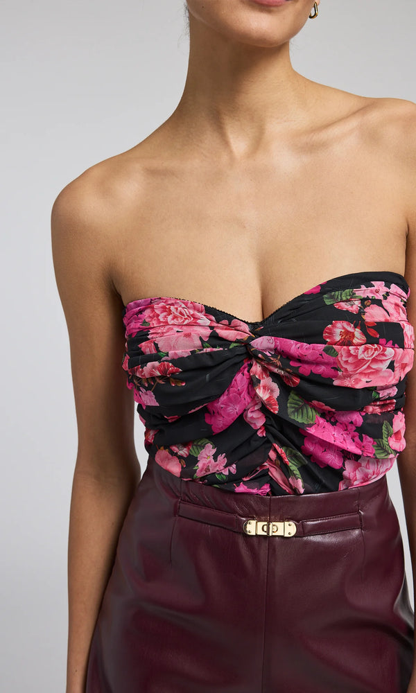 Generation Love Sky Floral Chiffon Bustier