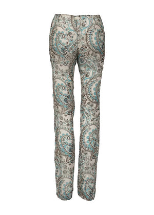 Bananhot Tommy Pants | Turquoise Paisley