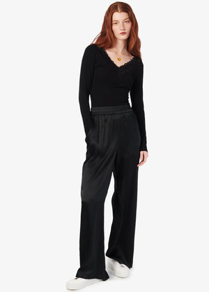 Cami NYC Rooney Rib Knit Top | Black