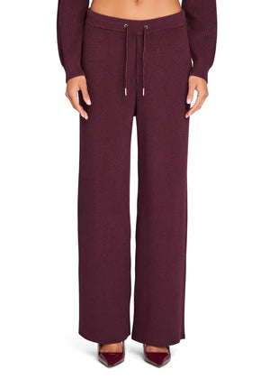 Seroya Camila Knit sweatpant | Merlot