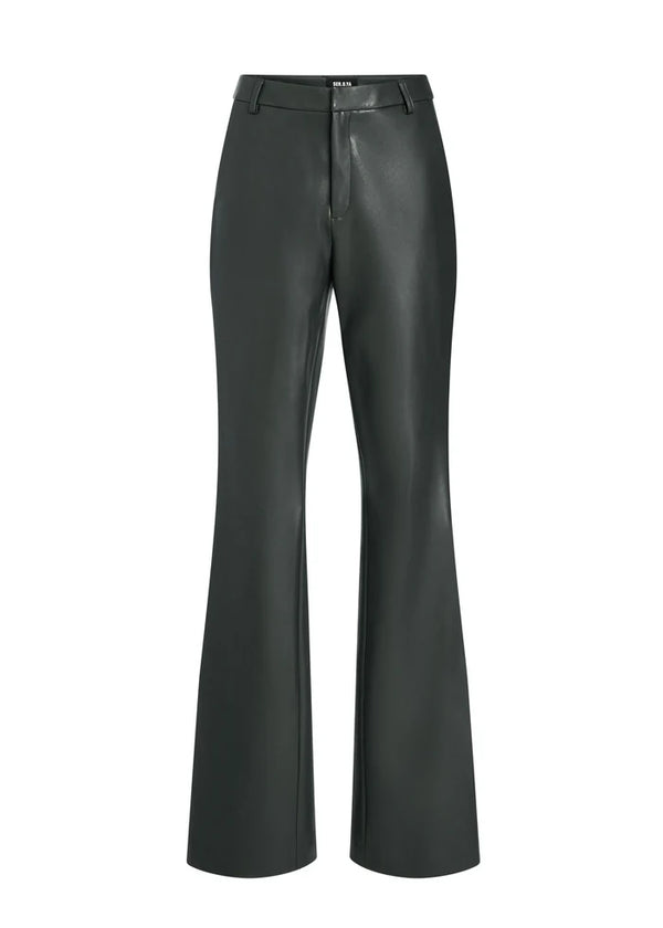 Seroya Ronja Vegan Leather Trouser | Forest Green