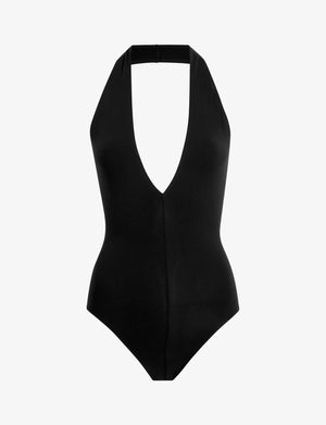 Commando Ballet Deep Plunge Halter Bodysuit