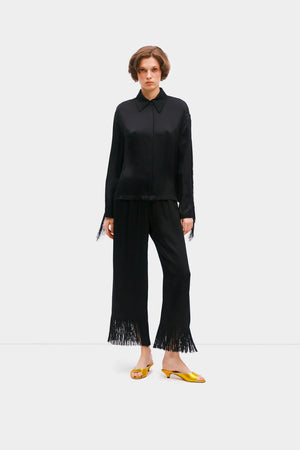 Sleeper Cosmic Cowboy Fringed Set | Black