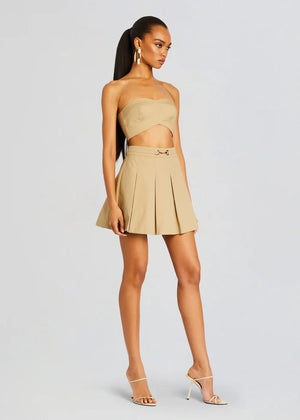 Sans Faff Trench Pleated Skirt
