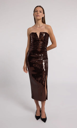 Generation Love Blaine Sequin Dress | Chocolate