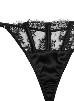 Fleur Du Mal Frankie Lace Thong