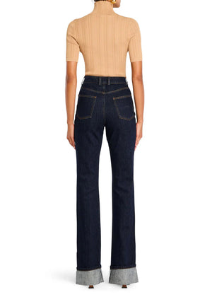 Seroya Ashton High Rise Slim Flare Jean | Rinse