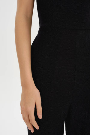 LaMarque Elora Lurex Knit Jumpsuit | Black