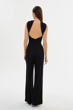 LaMarque Elora Lurex Knit Jumpsuit | Black