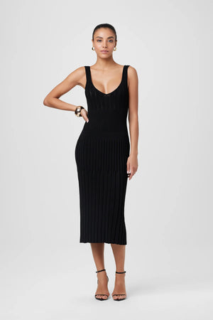 Toccin Joely V-Neck Midi Dress