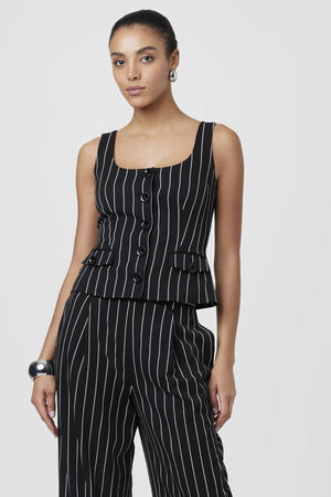 Toccin The Georgia Pinstripe Vest Top