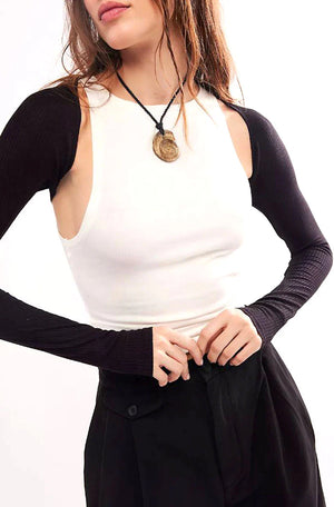 Only Hearts Eco Rib Shrug | Black