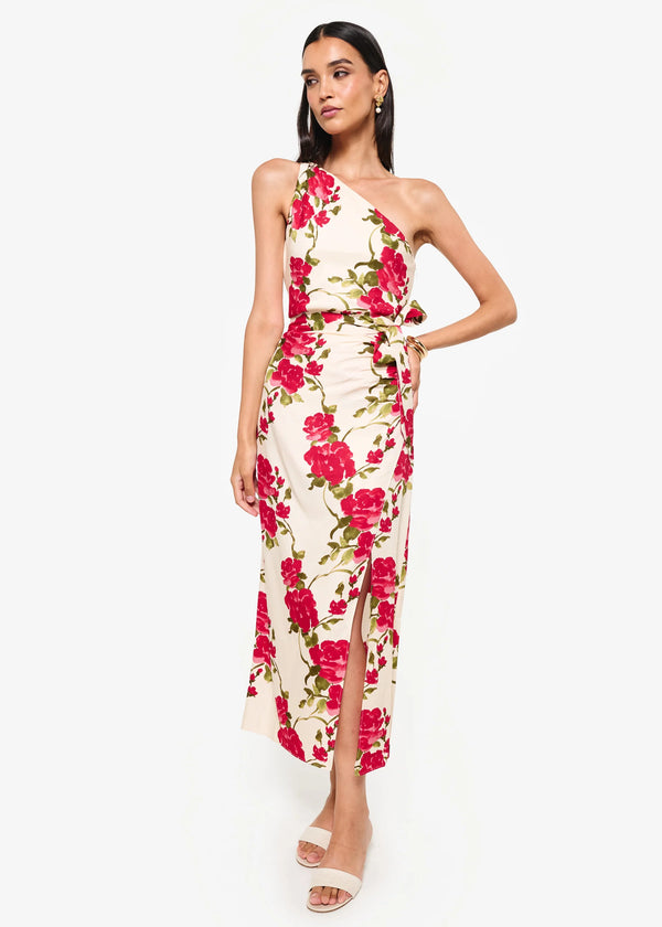 Cami NYC Nanu Dress | Campari Watercolor