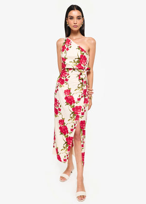 Cami NYC Nanu Dress | Campari Watercolor