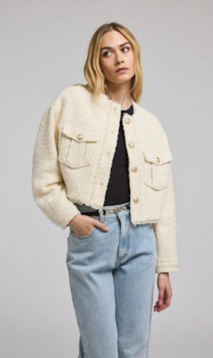 Generation Love Emille Bomber Jacket | Cream