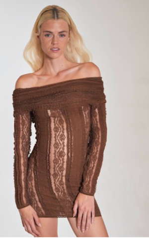 Charo Ruiz Nik Short Dress | Brown