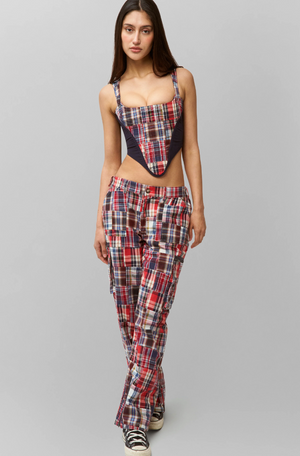 Danielle Guizio Adrian Patchwork Pant