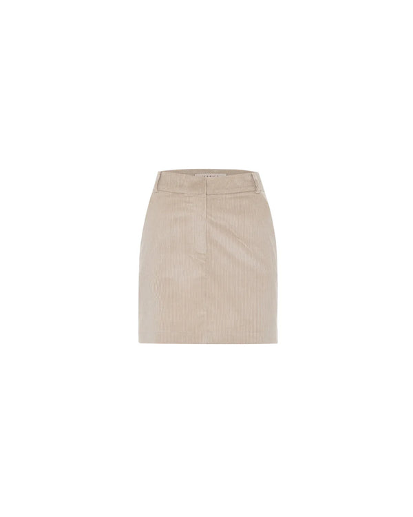 Theo Clotho Corduroy Chino Skirt | Stone