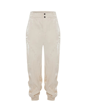 Theo Athen ruched Trackpant | Stone