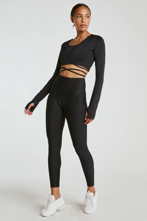 Year of Ours Recycle High Rise Sport Legging | Black