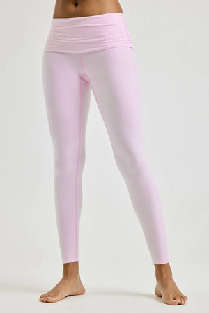 Year of Ours Stretch Ballet Fold Over Legging | Ballet Pink