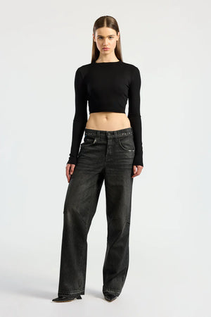 Cotton Citizen Verona Crop Shirt | Black