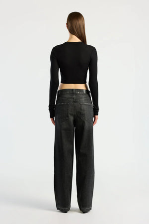 Cotton Citizen Verona Crop Shirt | Black