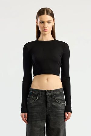 Cotton Citizen Verona Crop Shirt | Black