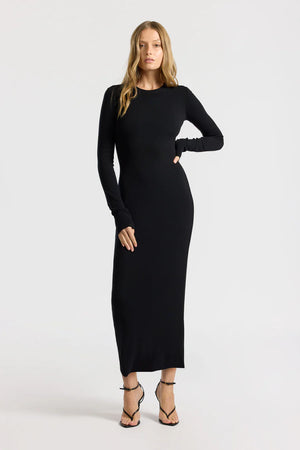 Cotton Citizen Verona Crewneck Maxi Dress | Black