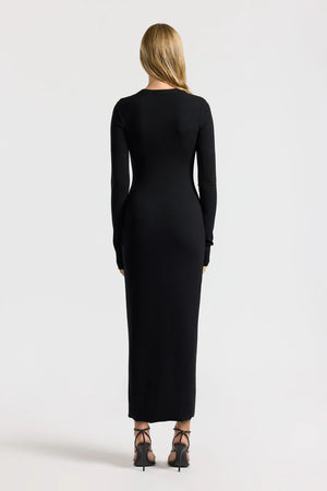 Cotton Citizen Verona Crewneck Maxi Dress | Black