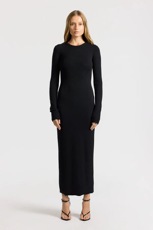 Cotton Citizen Verona Crewneck Maxi Dress | Black