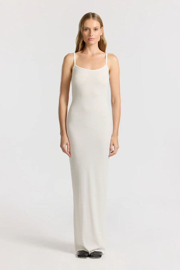 Cotton Citizen Verona Spaghetti Maxi Dress | Bone