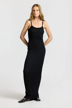 Cotton Citizen Verona Spaghetti Maxi Dress | Black